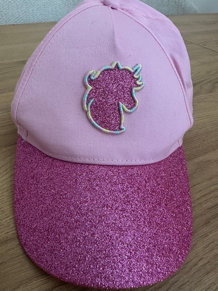 Pembe Parlak Simli Çocuk Şapkası - Görsel 2