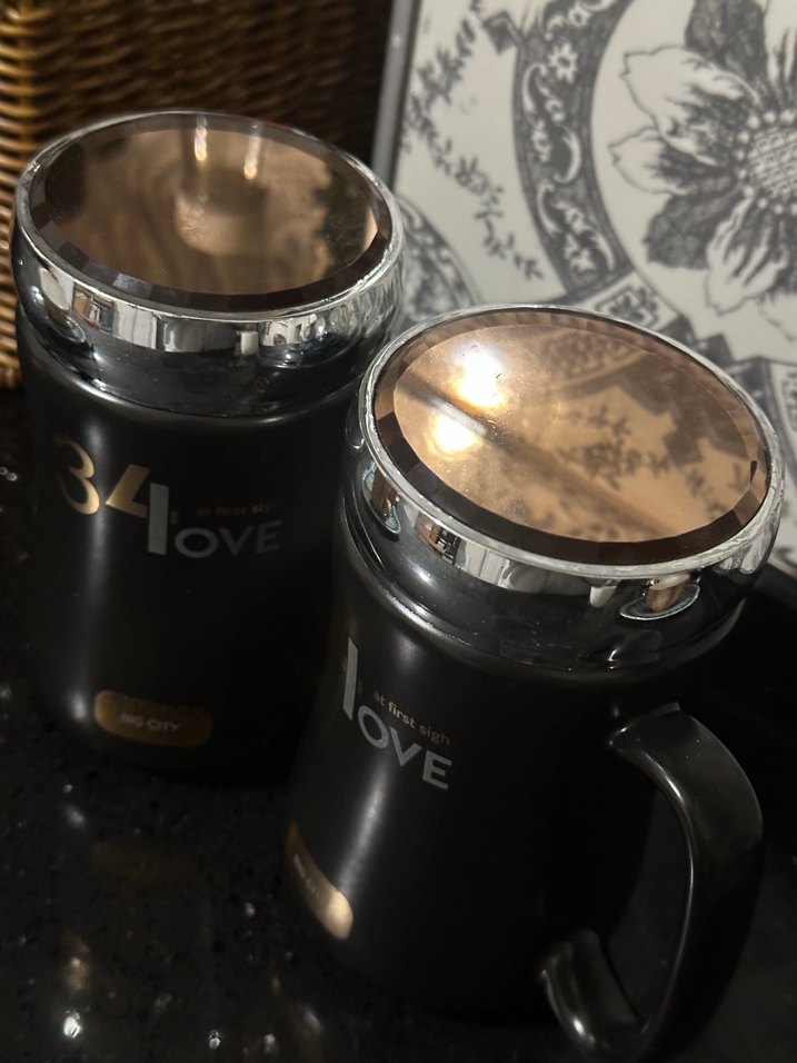 Karaca Siyah Kapaklı 34 Love Termos Kupa - Görsel 3