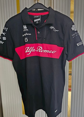 Alfa Romeo Siyah Kısa Kollu Polo Tişört - Görsel 2