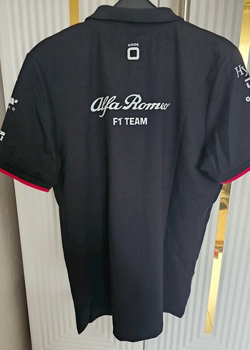 Alfa Romeo Siyah Kısa Kollu Polo Tişört - Görsel 3