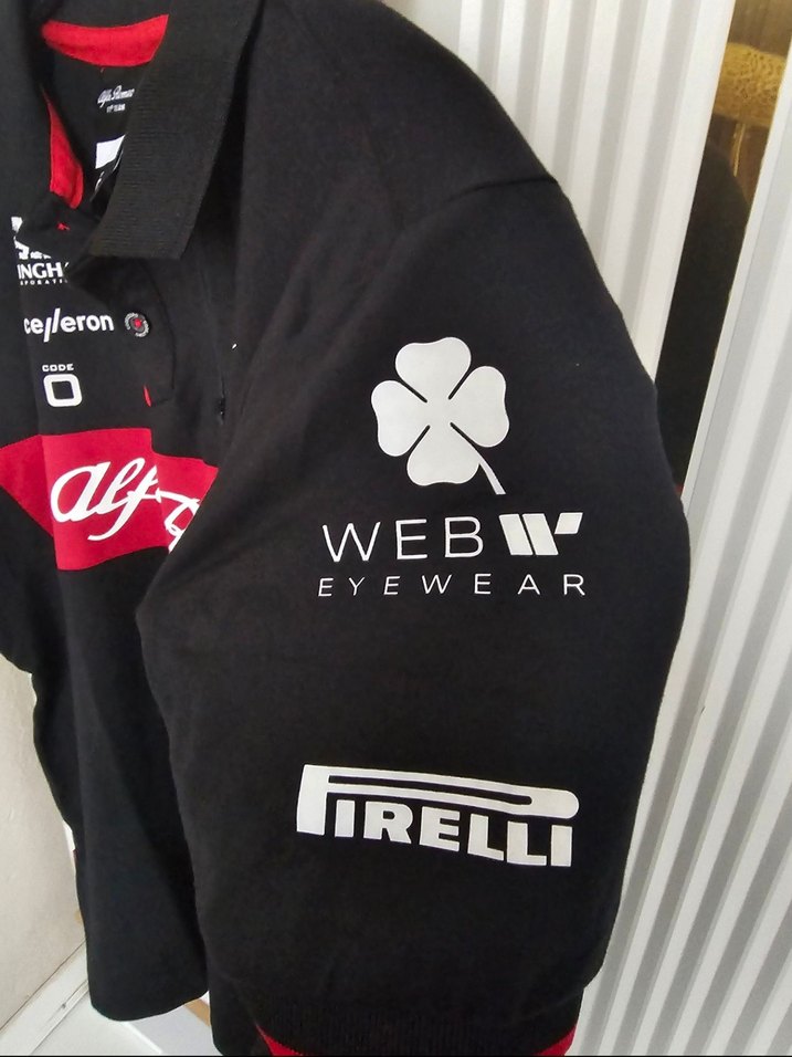 Alfa Romeo Siyah Kısa Kollu Polo Tişört - Görsel 5