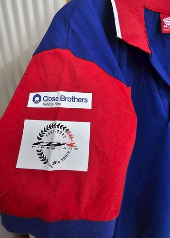 Mavi Kısa Kollu Honda Biker Polo Tişört orijinal - Görsel 5