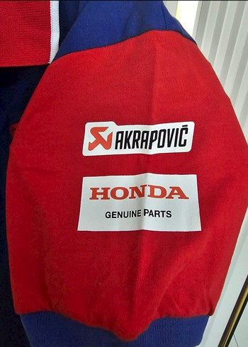 Mavi Kısa Kollu Honda Biker Polo Tişört orijinal - Görsel 4