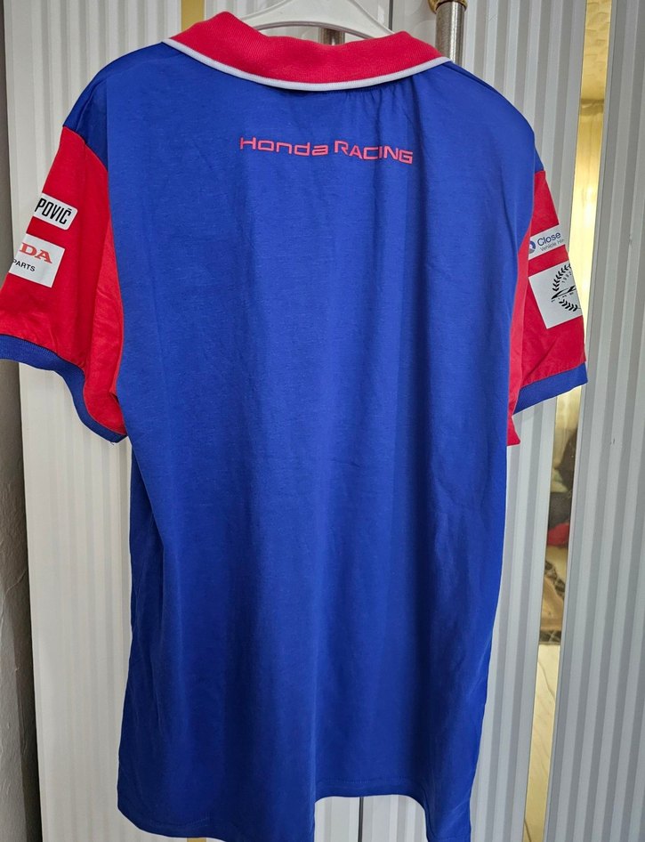 Mavi Kısa Kollu Honda Biker Polo Tişört orijinal - Görsel 2