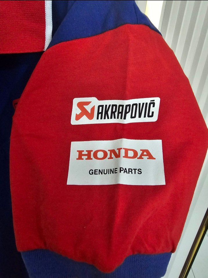 Mavi Kısa Kollu Honda Biker Polo Tişört orijinal - Görsel 4