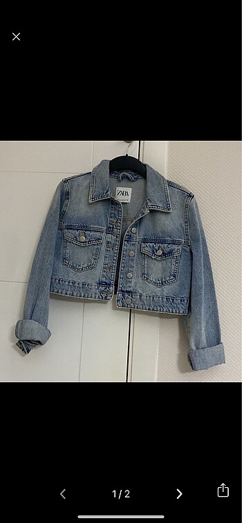 Zara crop kot ceket
