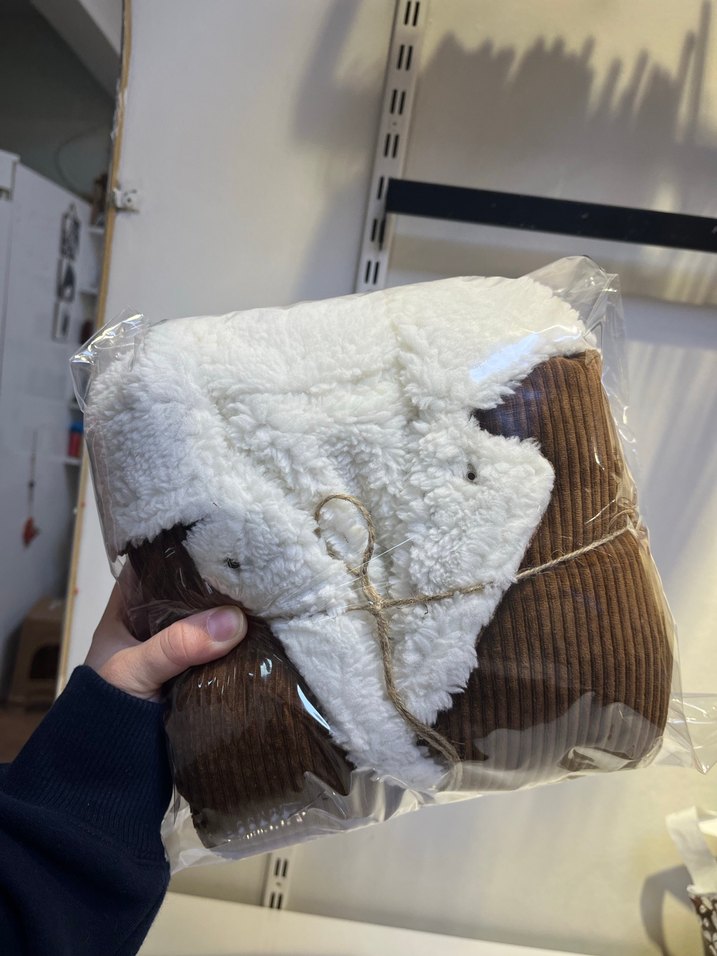 Kahverengi Kürklü çocuk Kışlık Mont şapka - Görsel 5