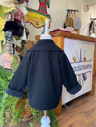 Siyah kaşe bebek kaban - Görsel 2