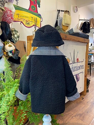 Siyah Kazayağı tasarım kaban şapka - Görsel 8