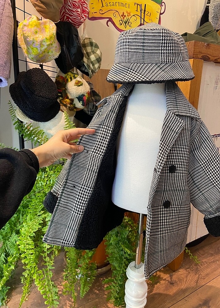 Siyah Kazayağı tasarım kaban şapka - Görsel 2