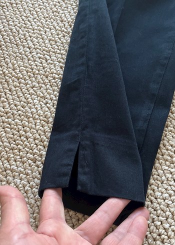 Diğer Kadın Siyah Denim Kumaş Pantolon Zara
