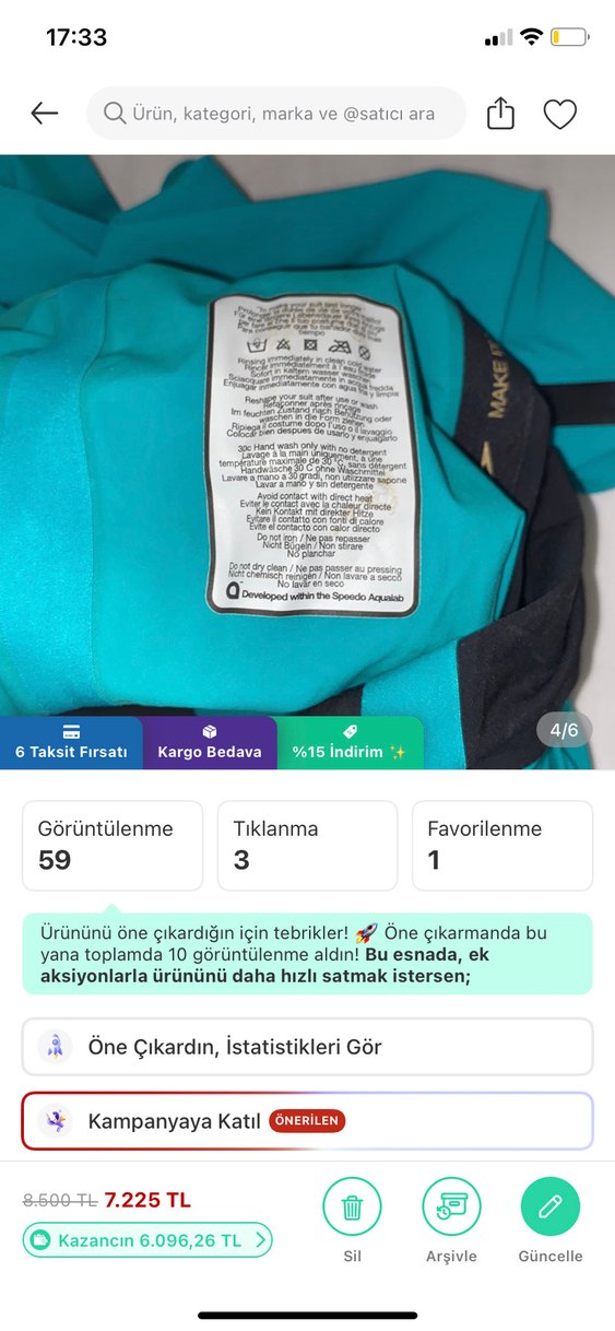 Speedo carbon mayo - Görsel 4