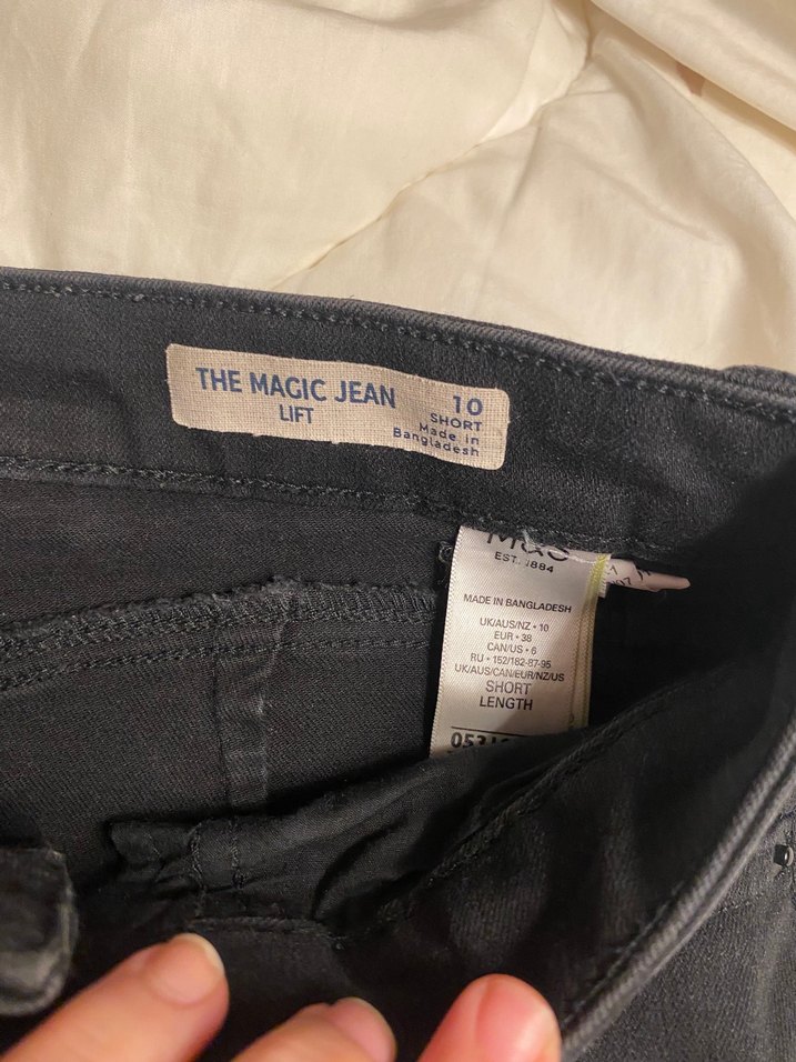 Siyah Normal Boy Kadın Kot Pantolon M&S - Görsel 2