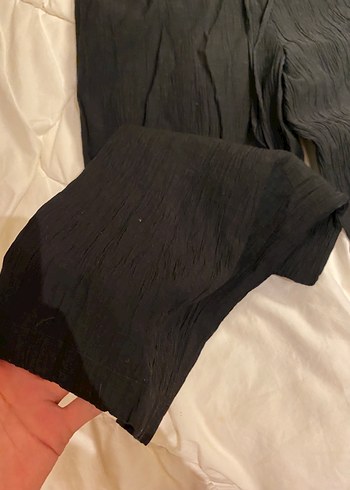 Zara siyah keten alt - Görsel 2