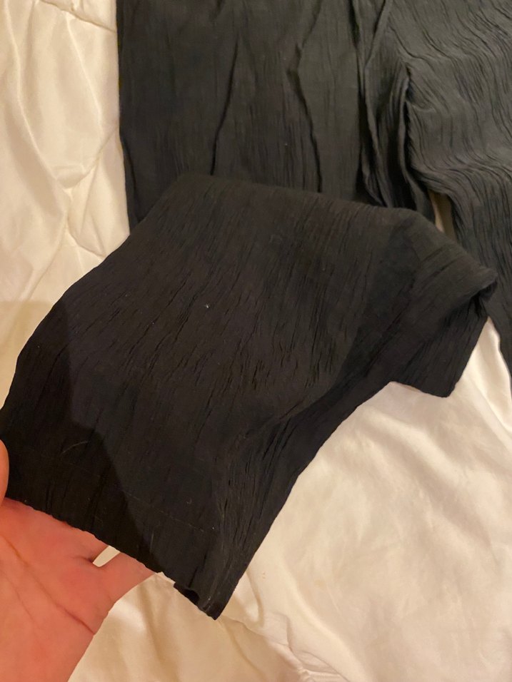 Zara siyah keten alt - Görsel 2