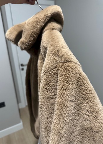 Kahverengi Kürklü Rahat Kadın Ceket - Görsel 2