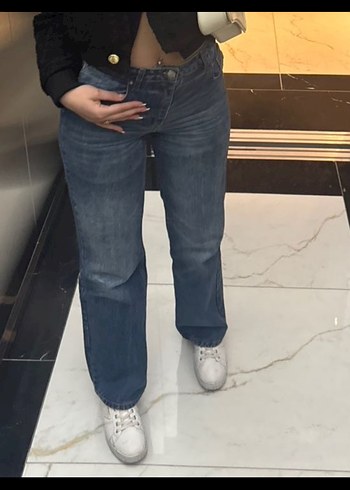 koyu mavi jean - Görsel 3
