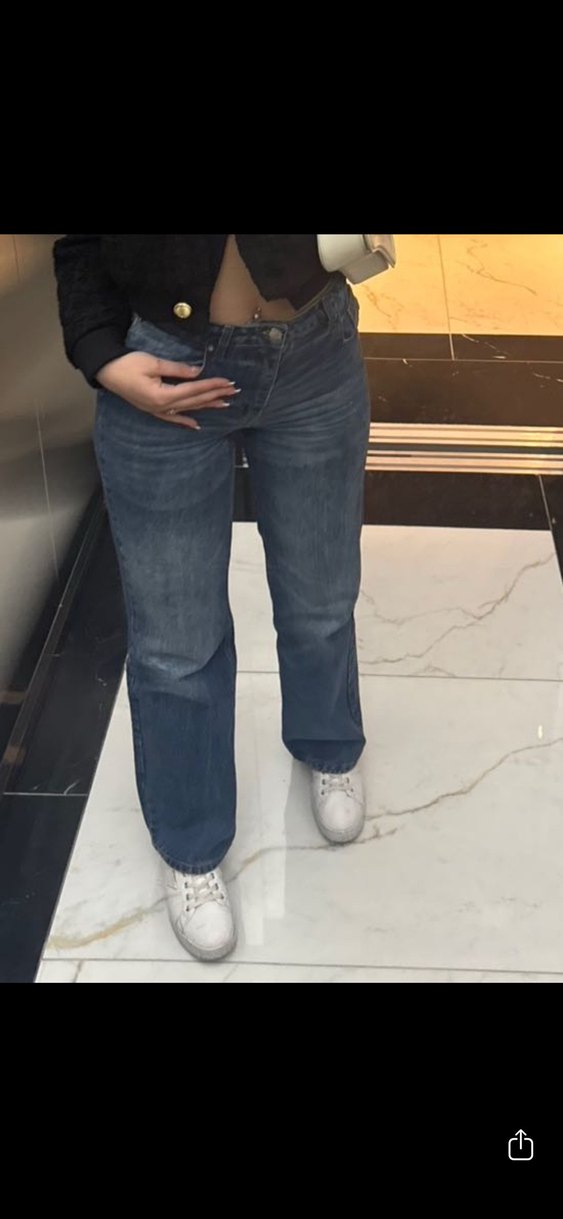 koyu mavi jean - Görsel 3