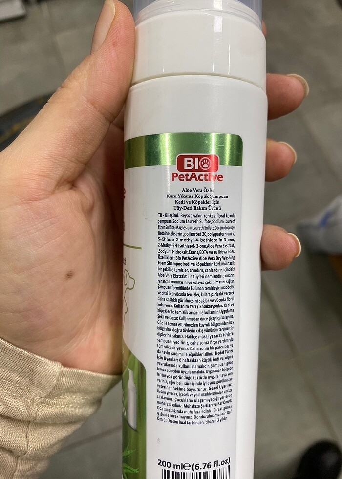 Kedi köpek köpük kuru şampuan - Görsel 2