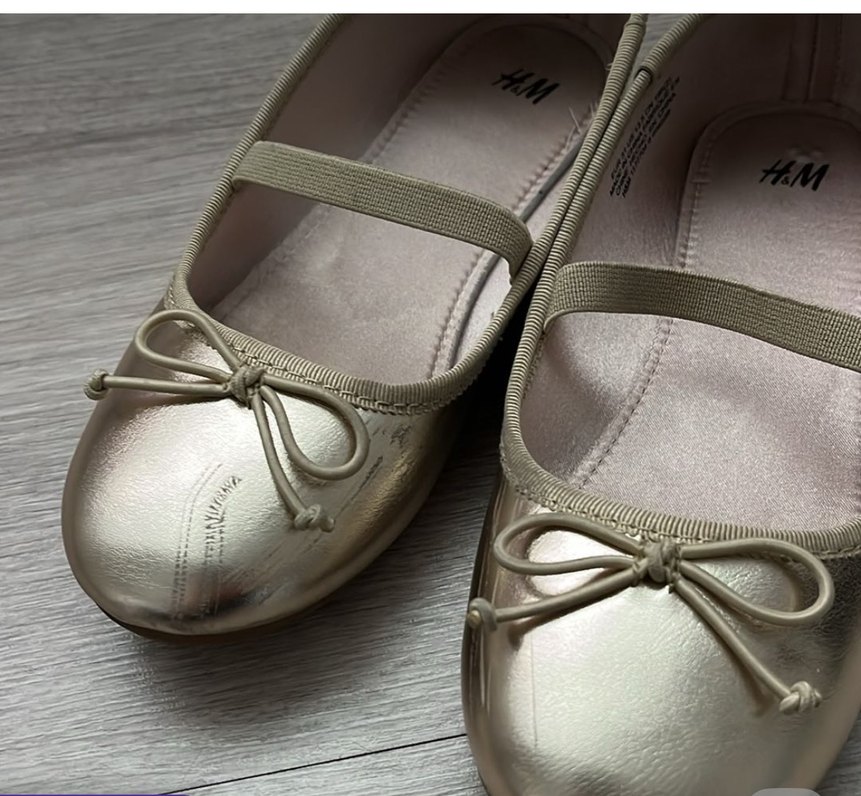 Hm marka  Fiyonklu Kız Babet Ayakkabı - Görsel 3