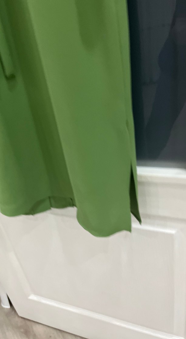 Düğmeli Yeşil Uzun Kollu Kadın Tunik - Görsel 3