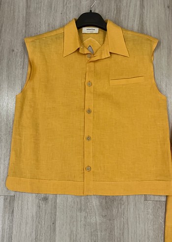 Kız Çocuk Keten Alt Üst Takım - Görsel 2