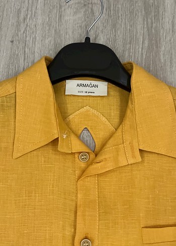 Kız Çocuk Keten Alt Üst Takım - Görsel 4