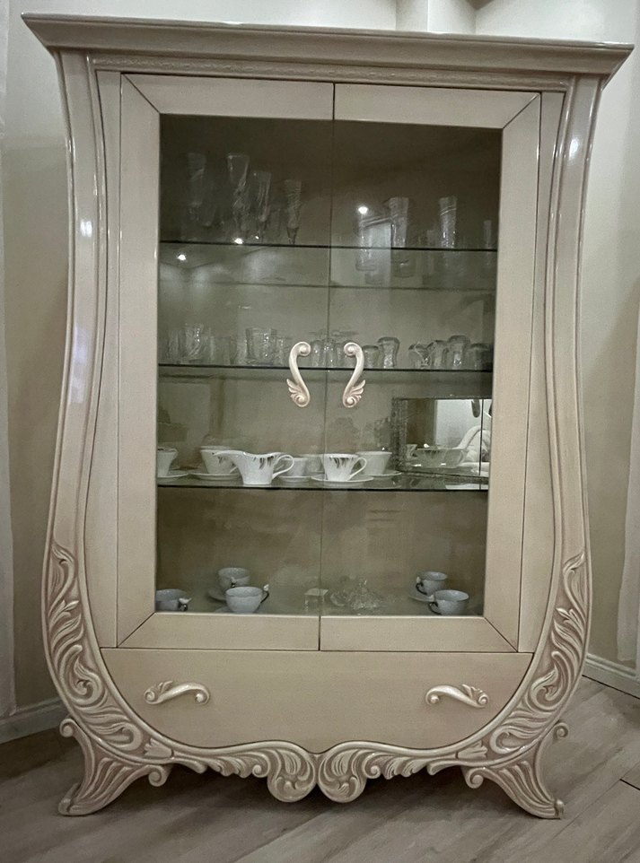 Cam raflı çekmeceli büfe - Görsel 2