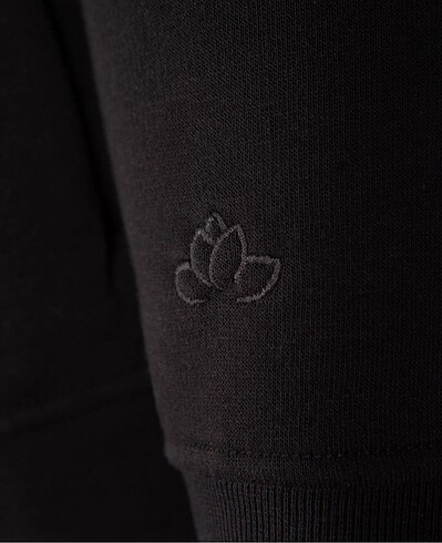 Diğer Siyah Fermuarlı Hoodie