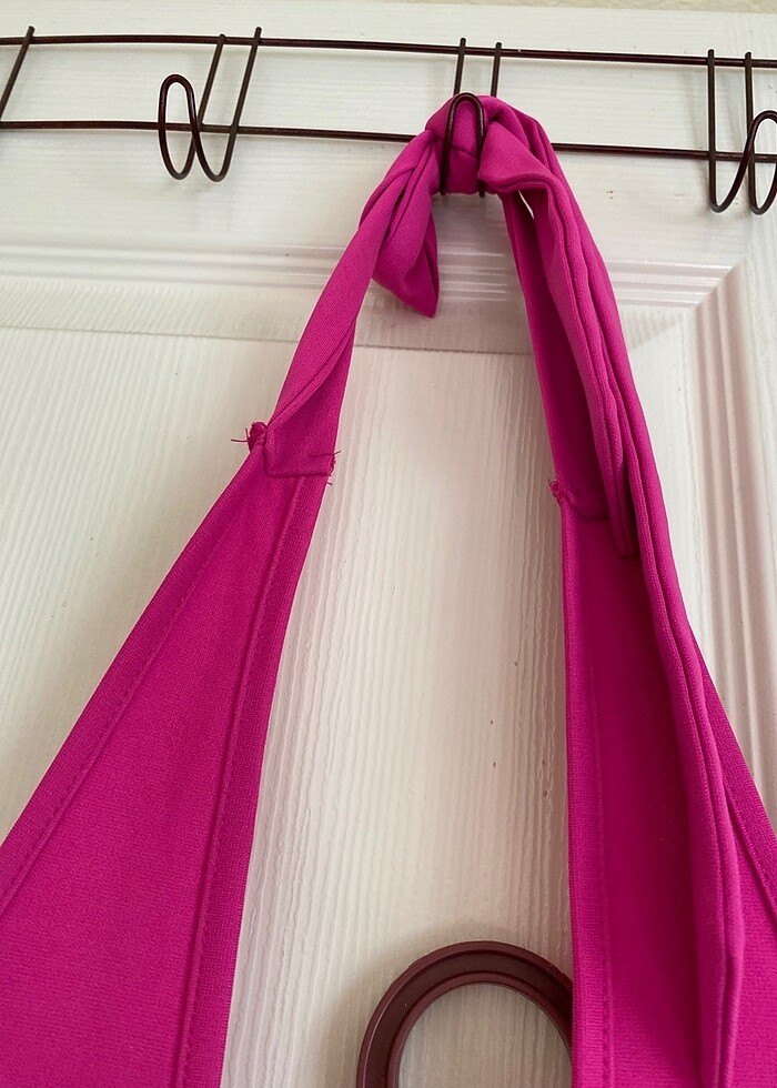 Boyundan bağlama elbise - Görsel 4