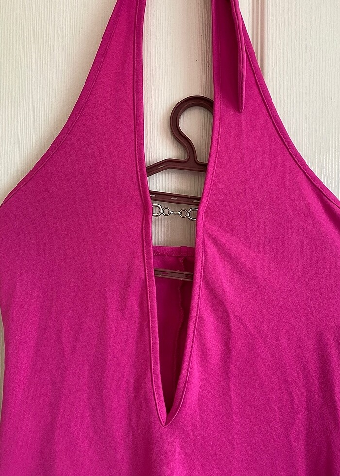 Boyundan bağlama elbise - Görsel 2