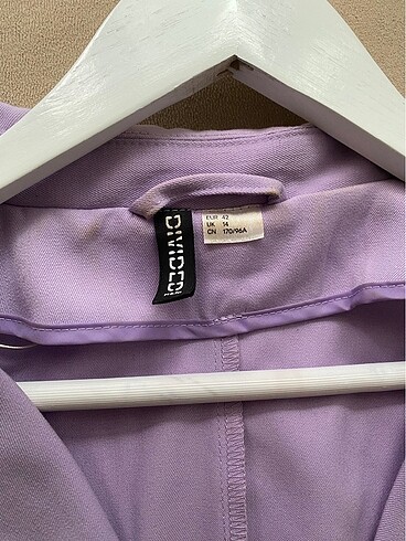 l Beden H&M lila kısa blazer ceket