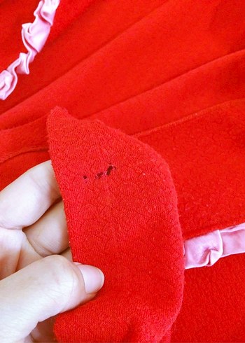 (42) KIRMIZI SATEN FİYONK DETAYLI ŞIK SPOR PAMUK UZUN SABAHLIK - Görsel 8