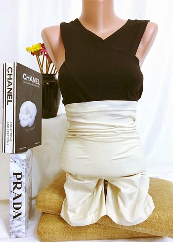 (L) BEJ TEN TOPARLAYICI CLIMACOOL BEDEN KÜÇÜLTÜCÜ ŞORT KORSE - Görsel 5