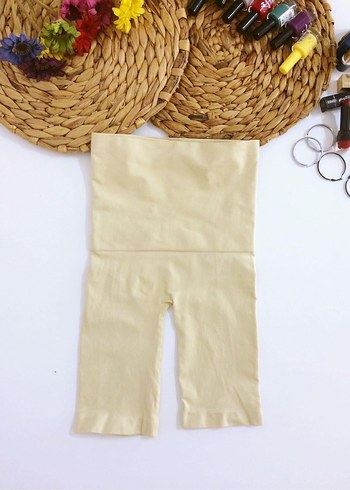 (L) BEJ TEN TOPARLAYICI CLIMACOOL BEDEN KÜÇÜLTÜCÜ ŞORT KORSE - Görsel 3