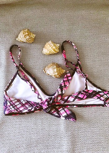 (L) LACİVERT ETNİK DESEN BAĞLAMALI ŞIK SPOR ŞORTLU BİKİNİ TAKIMI - Görsel 3