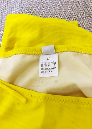 (40) SARI BONCUK İŞLEMELİ YAN BAĞLAMALI ŞIK SPOR BİKİNİ TAKIMI - Görsel 8