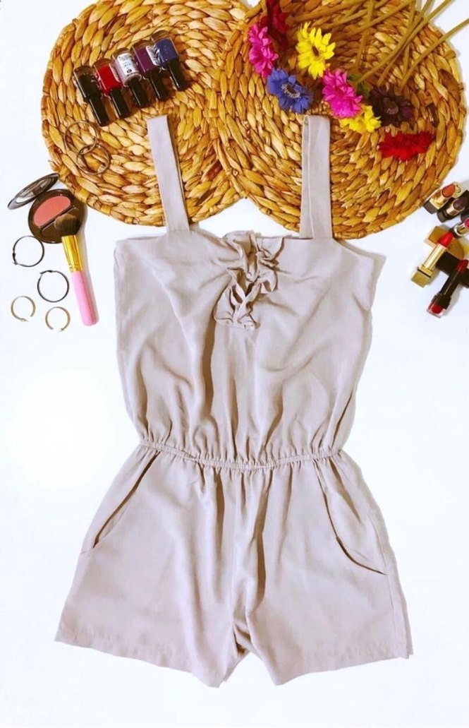 (S) RANDOM BEL LASTİKLİ FIRFIRLI ŞIK SPOR TİWİL İPEK ŞORT TULUM - Görsel 4