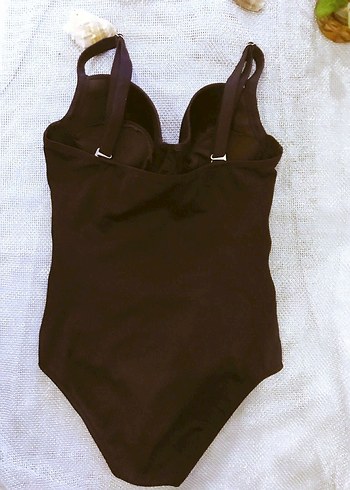 (M) SİYAH DESTEKLİ TÜL TASARIMLI ŞIK SPOR BASIC  SRTAPPY MAYO - Görsel 4