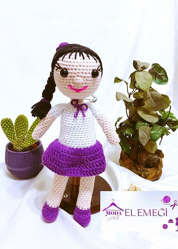 Beden (30 CM ) EL YAPIMI AMİGURUMİ ÖRME OYUNCAK BEBEK UYKU ARKADAŞI