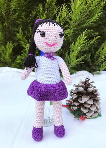 (30 CM ) EL YAPIMI AMİGURUMİ ÖRME OYUNCAK BEBEK UYKU ARKADAŞI