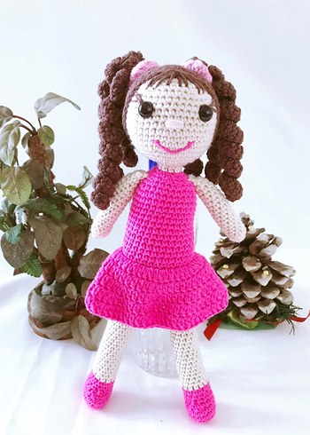 Beden (30 CM ) EL YAPIMI AMİGURUMİ ÖRME OYUNCAK BEBEK UYKU ARKADAŞI