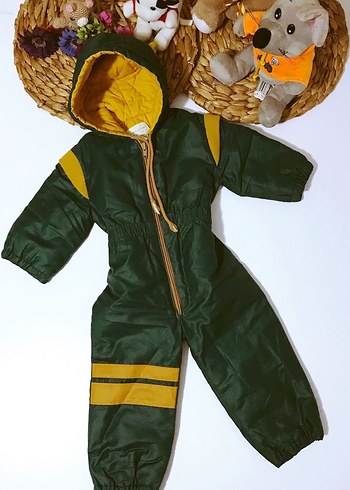 (1 YAŞ) ITALIAN ALBERT HAKİ UNISEX KIŞ ASTRONOT TULUM - Görsel 5