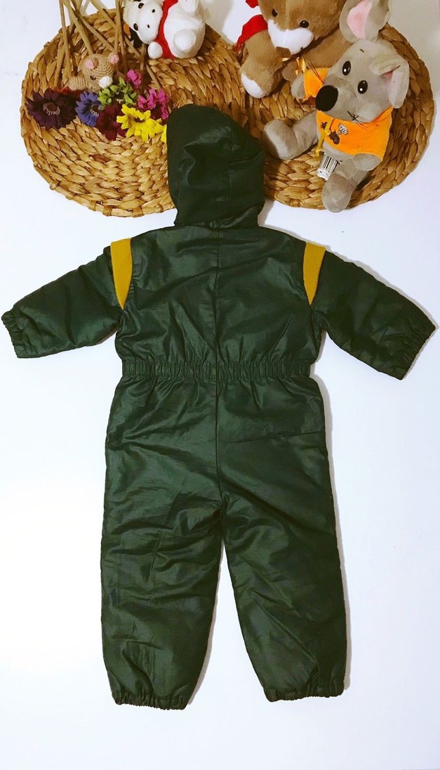 (1 YAŞ) ITALIAN ALBERT HAKİ UNISEX KIŞ ASTRONOT TULUM - Görsel 4