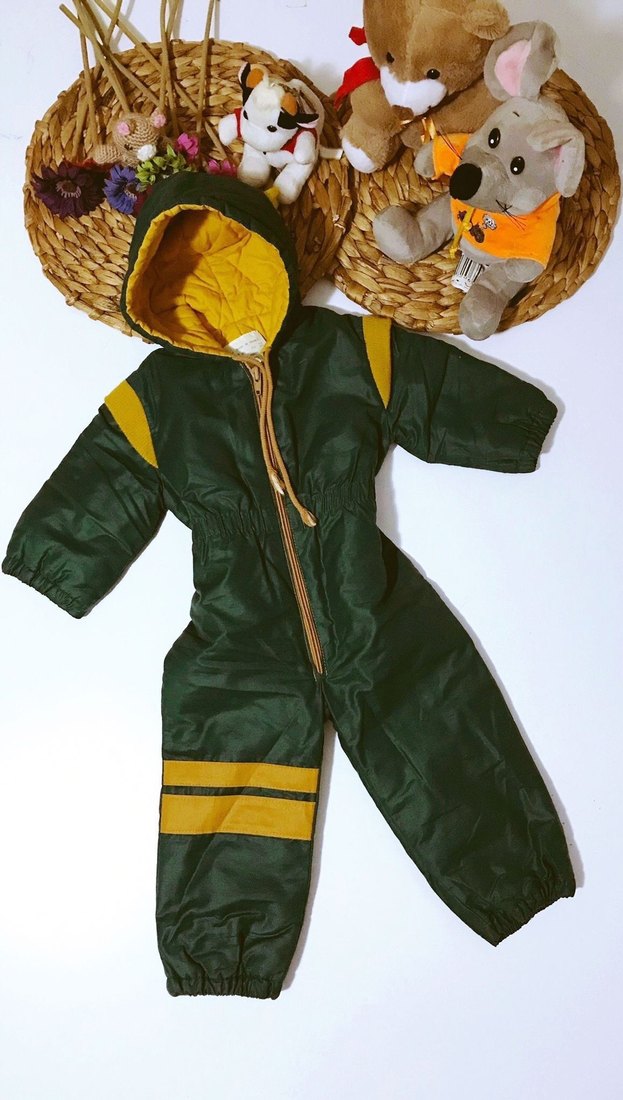 (1 YAŞ) ITALIAN ALBERT HAKİ UNISEX KIŞ ASTRONOT TULUM - Görsel 5