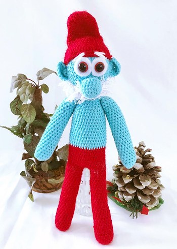 Beden (35 CM ) EL YAPIMI AMİGURUMİ ÖRME OYUNCAK BEBEK UYKU ARKADAŞI