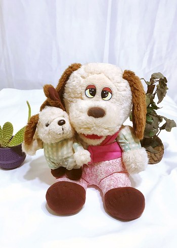 Walt Disney World (35 CM) SEVİMLİ YAVRULU KÖPEK AİLE DEKORATİF FİGÜR PELUŞ OYUNCAK