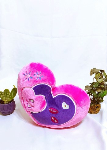 Beden Renk (35 CM) SEVİMLİ AŞK KALP YASTIK DEKORATİF FİGÜR PELUŞ OYUNCAK