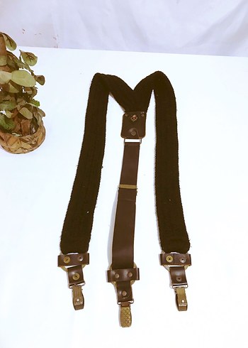 Beden siyah Renk (ST) SİYAH DERİ KEMER TOKALI VINTAGE BOHEM PANTOLON ASKISI KEMER