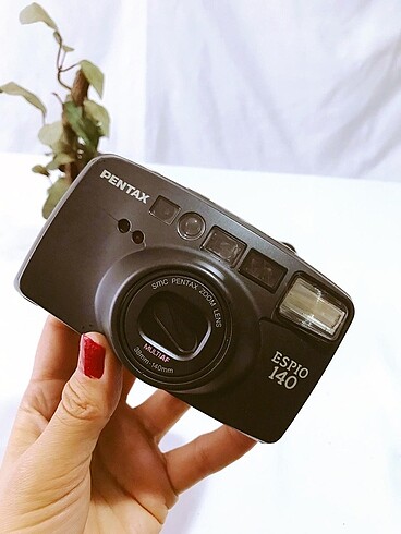 (ST) PENTAX SİYAH NOSTALJİK MANUEL FİLMLİ FLAŞLI FOTOĞRAF MAKİNA
